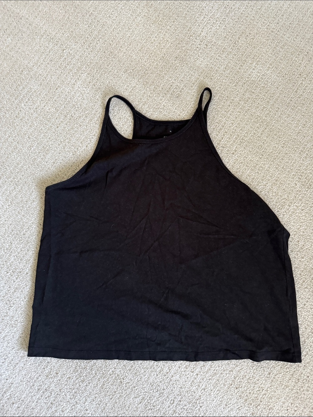 Black Everlane High Neck Tank Top - Women